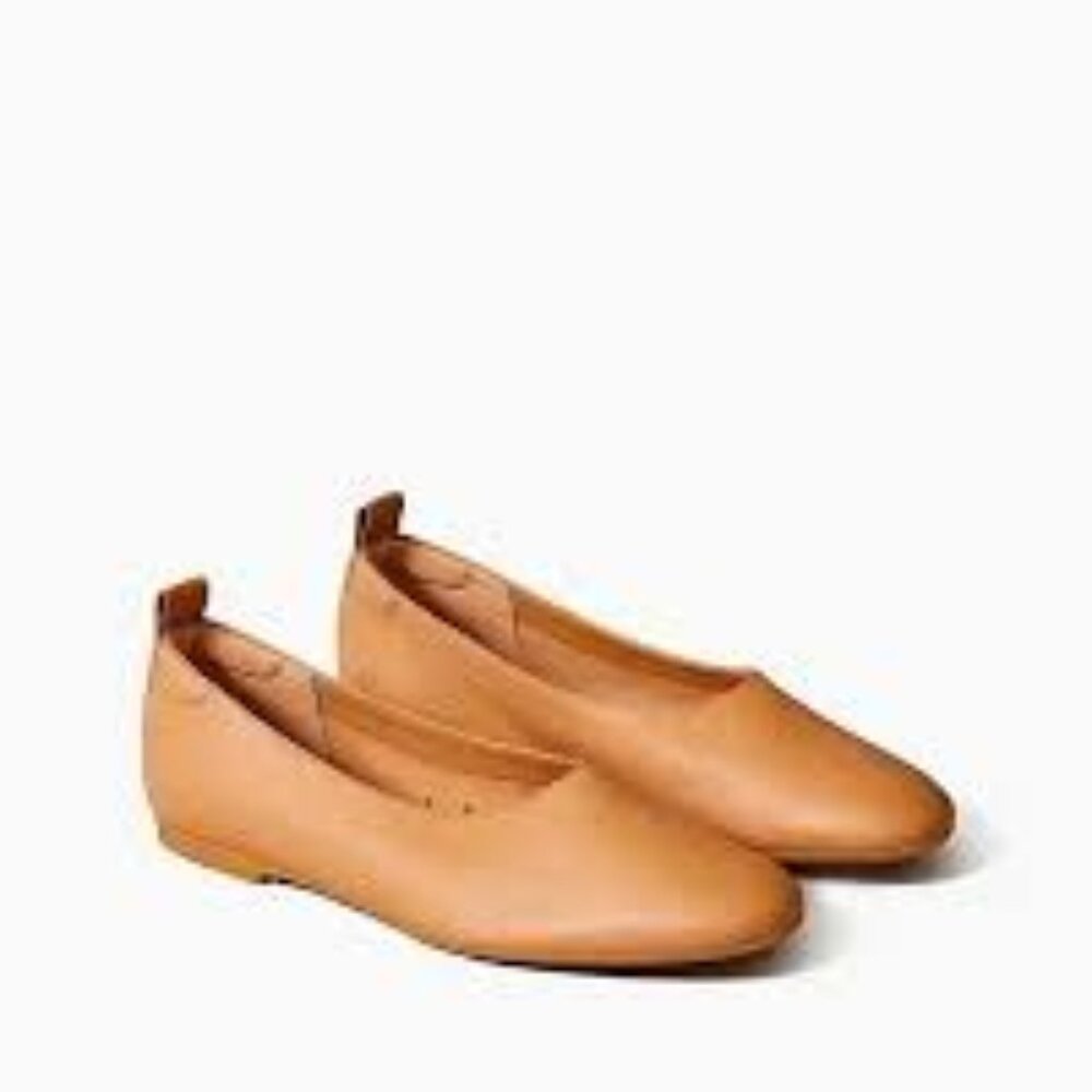 NIB Everlane DAY GLOVE Caramel Leather Flat Shoes - 10.5 - Picture 6 of 7